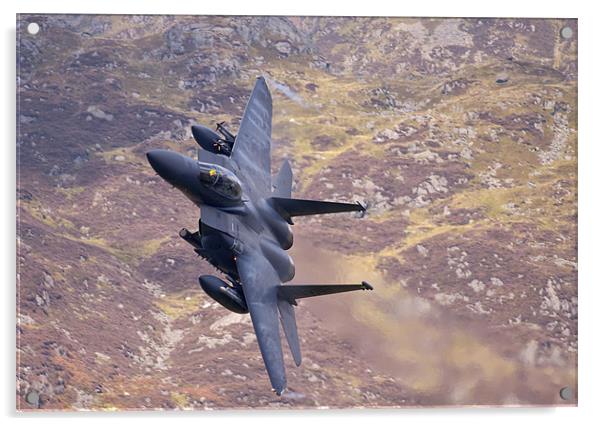 F15 E banking left Acrylic by Rory Trappe