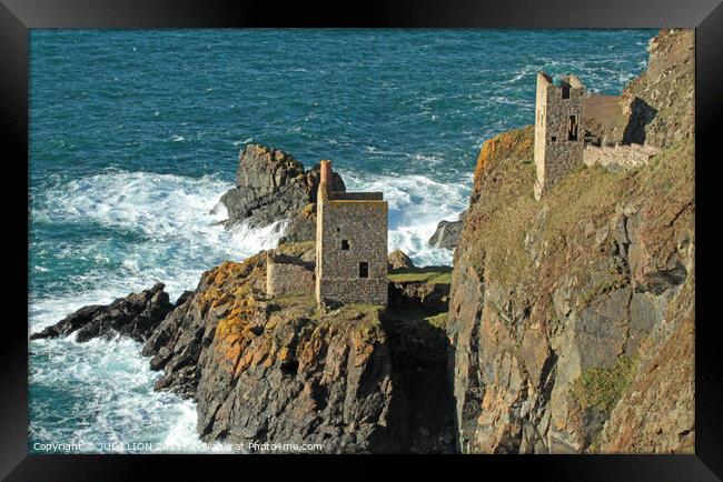 Botallack Mine  Framed Print by JUDI LION