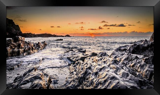 The Majestic Sunset in Ilfracombe Framed Print by Jeremy Sage
