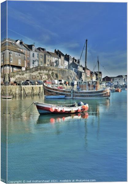 Mevagissey Calm, Cornwall. Canvas Print by Neil Mottershead