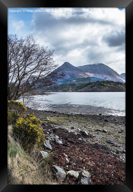 Scottish Loch Leven Framed Print by Kevin White
