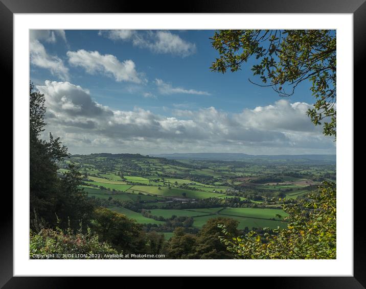 View to the Black Mountains Framed Mounted Print by JUDI LION