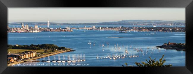 Portsmouth Harbour, Hampshire, Southern England Framed Print by Heidi Stewart