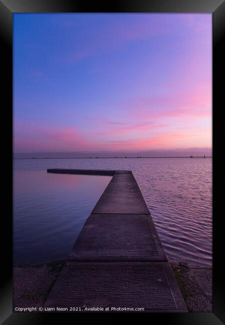 West Kirby Sunset Bliss Framed Print by Liam Neon