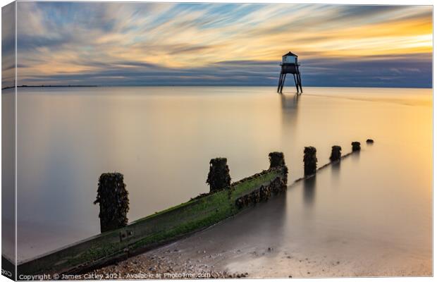 Sunrise at Dovercourt Canvas Print by James Catley