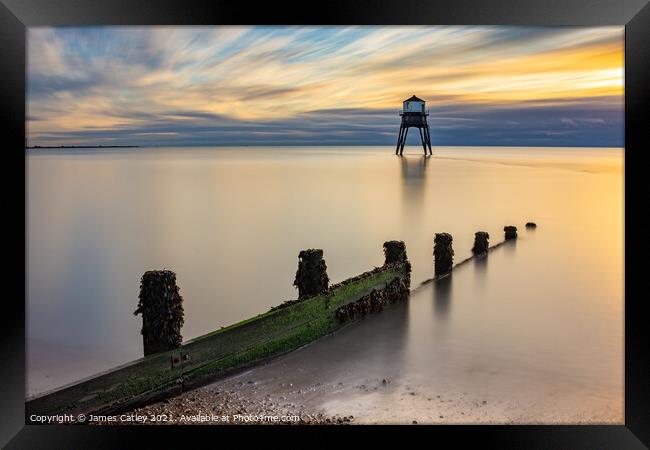 Sunrise at Dovercourt Framed Print by James Catley