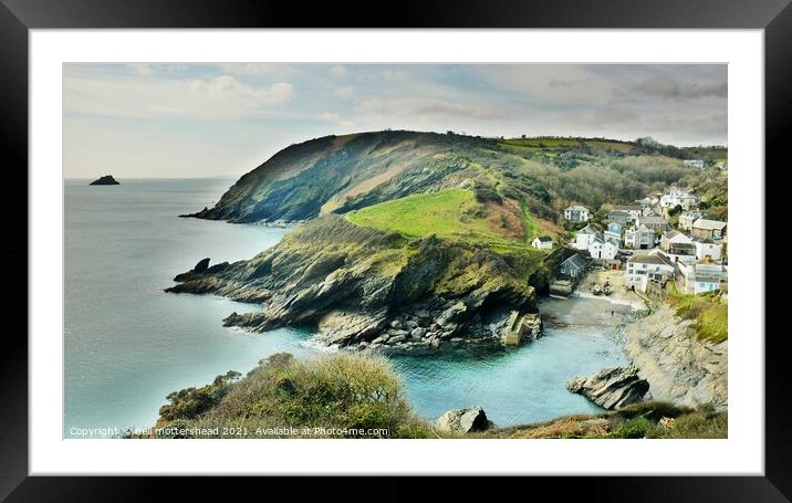 Portloe, Cornwall. Framed Mounted Print by Neil Mottershead
