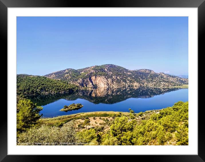 Mountain Lake View  Framed Mounted Print by Pelin Bay