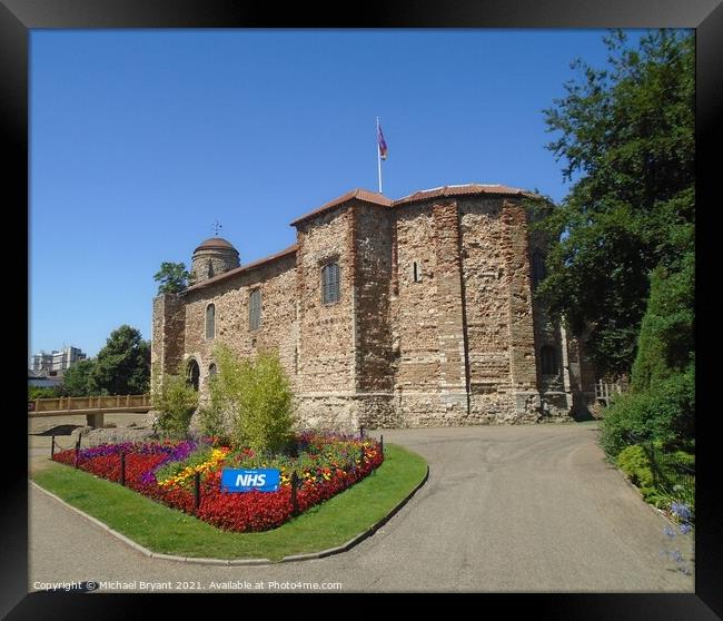 Majestic Colchester Castle in Support of NHS Framed Print by Michael bryant Tiptopimage