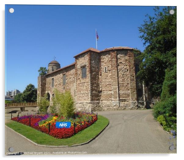 Majestic Colchester Castle in Support of NHS Acrylic by Michael bryant Tiptopimage