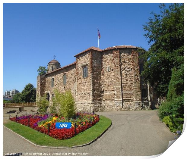 Majestic Colchester Castle in Support of NHS Print by Michael bryant Tiptopimage