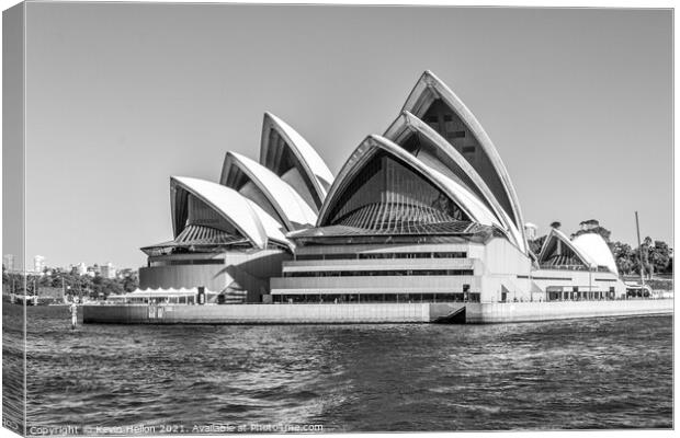 View of the Opera House Canvas Print by Kevin Hellon