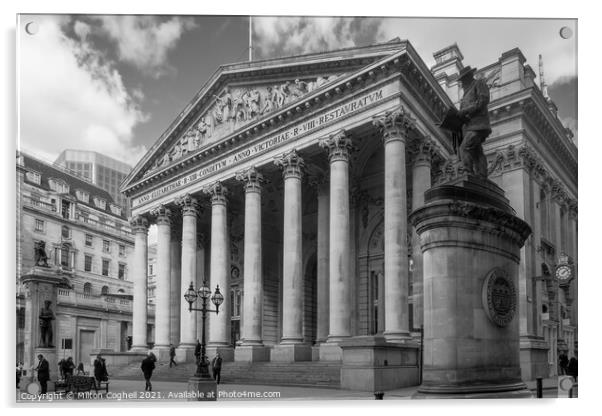 The Royal Exchange, London Acrylic by Milton Cogheil