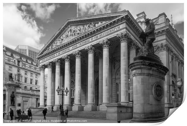 The Royal Exchange, London Print by Milton Cogheil