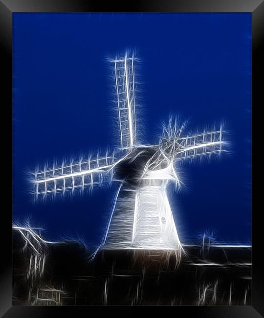 Windmill Fractals Framed Print by David French