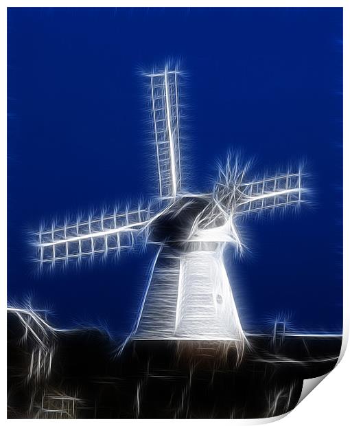 Windmill Fractals Print by David French