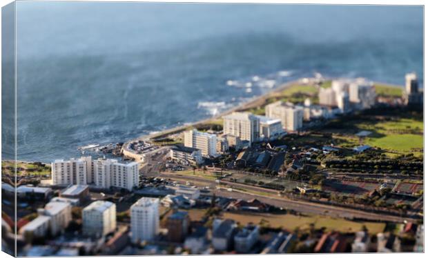 Mouille Point Miniature, Cap Town, South Africa Canvas Print by Neil Overy