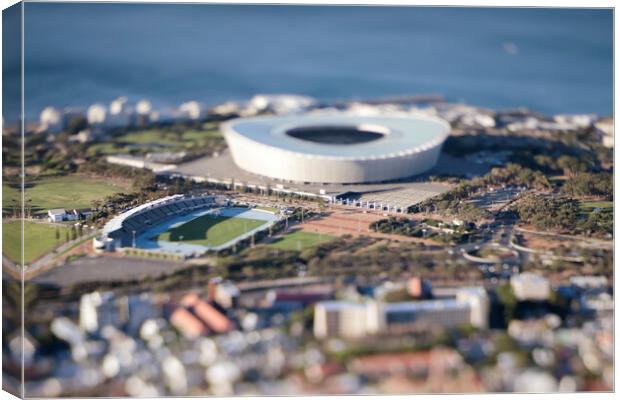 Cape Town Stadium Miniature 2 Canvas Print by Neil Overy