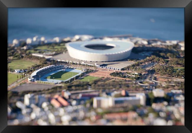 Cape Town Stadium Miniature 2 Framed Print by Neil Overy