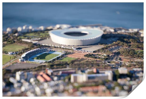 Cape Town Stadium Miniature 2 Print by Neil Overy