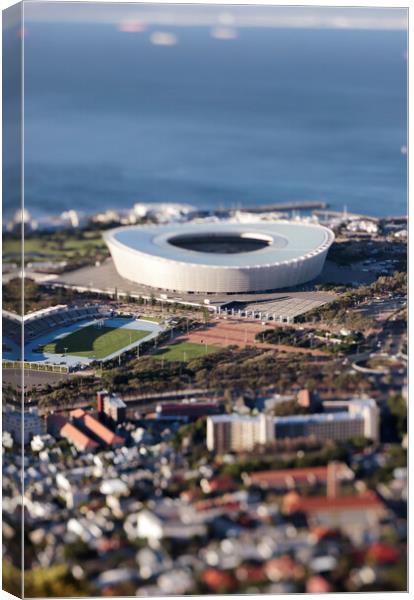 Cape Town Stadium Miniature Canvas Print by Neil Overy