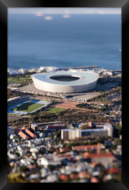 Cape Town Stadium Miniature Framed Print by Neil Overy