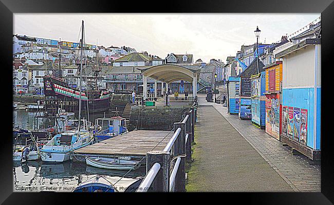 A Brixham View Framed Print by Peter F Hunt