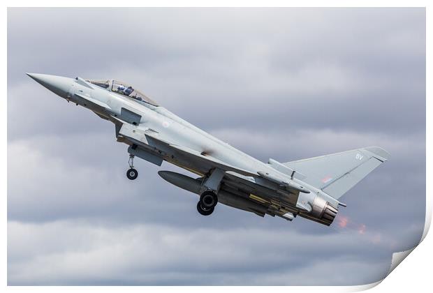 RAF Typhoon FGR.4 performance takeoff Print by Jason Wells
