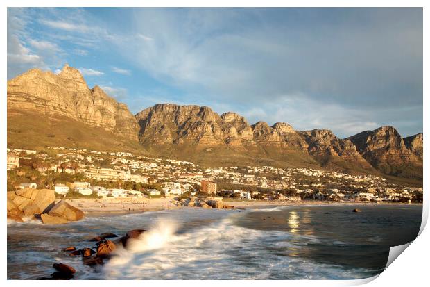 Camps Bay, South Africa Print by Neil Overy