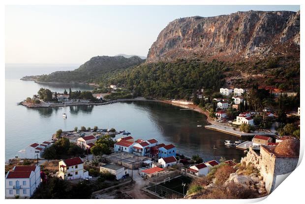 Kastellorizo at Dawn, Greece Print by Neil Overy