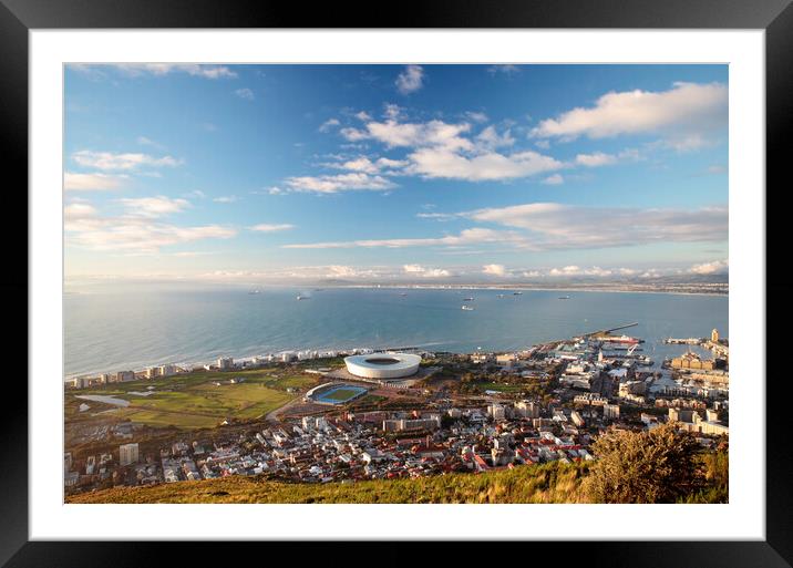 Cape Town Stadium, Cape Town, South Africa Framed Mounted Print by Neil Overy
