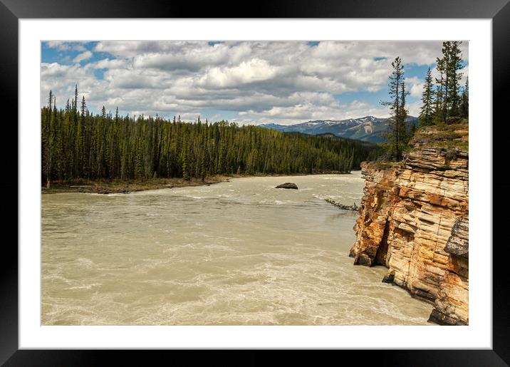 Rocky Mountain River Framed Mounted Print by Mark Llewellyn