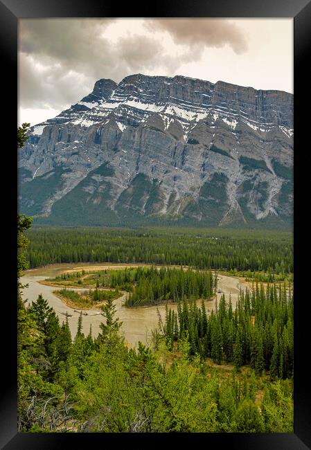 Winding River, Alberta, Canada Framed Print by Mark Llewellyn