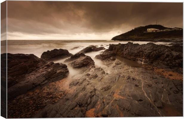 Stormy Bracelet Bay Canvas Print by Leighton Collins