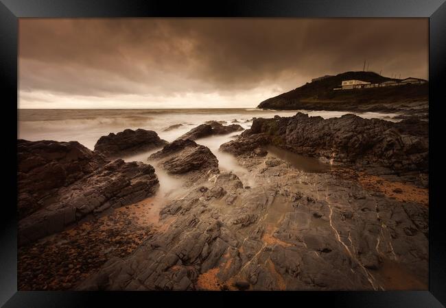 Stormy Bracelet Bay Framed Print by Leighton Collins
