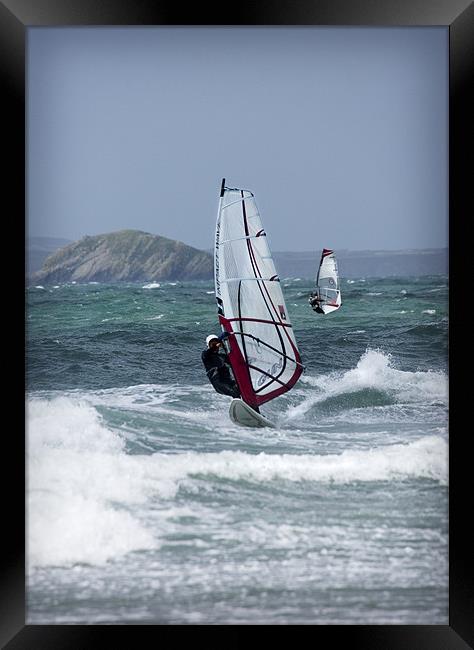 WIND SURFERS Framed Print by Anthony R Dudley (LRPS)