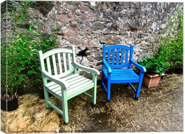 More places to sit Canvas Print by Stephanie Moore