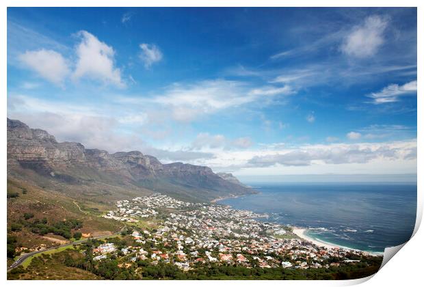 Camps Bay, South Africa Print by Neil Overy