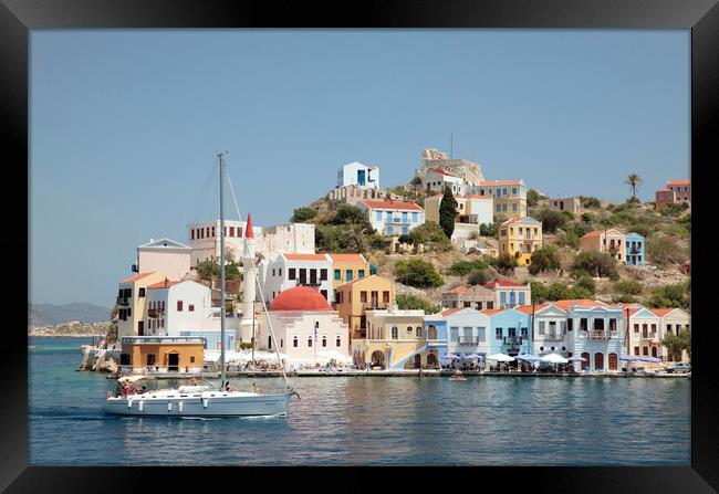 Kastellorizo Afternoon Framed Print by Neil Overy