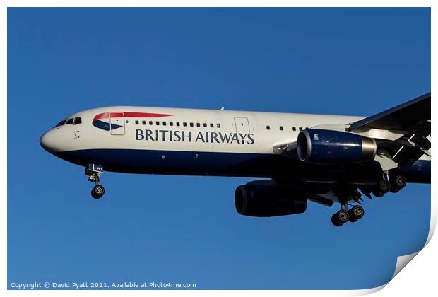 British Airways Boeing 767-336 Print by David Pyatt