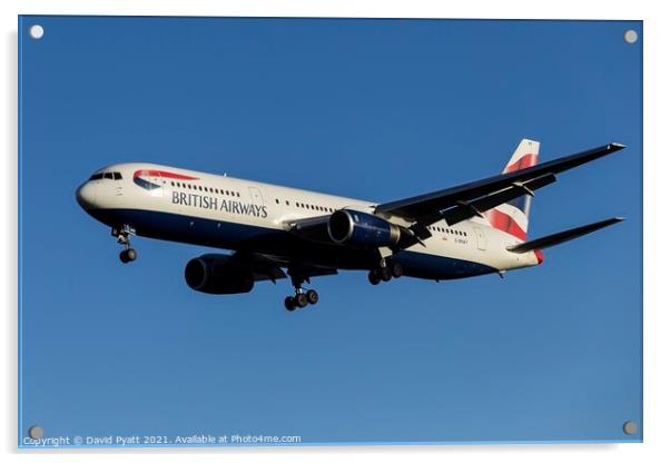British Airways Boeing 767 Acrylic by David Pyatt