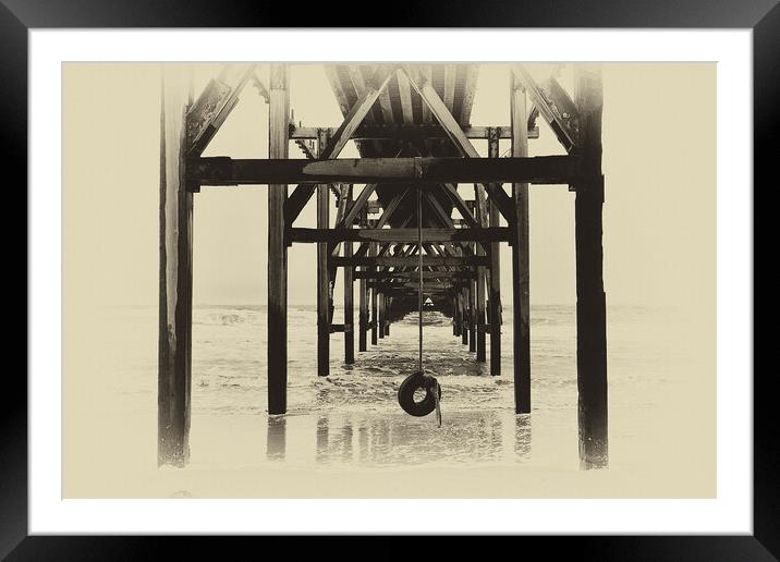Steetley Pier  Framed Mounted Print by kevin wise