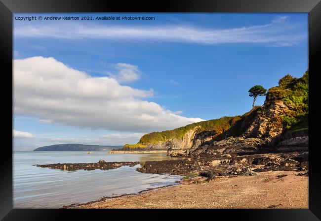 Cwm Yr Eglwys, Pembrokeshire Framed Print by Andrew Kearton