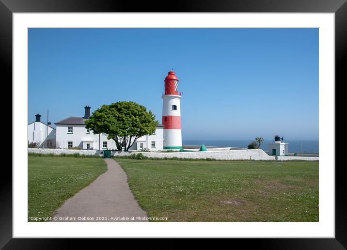 Souter Lighthouse, Whitburn Framed Mounted Print by Graham Dobson