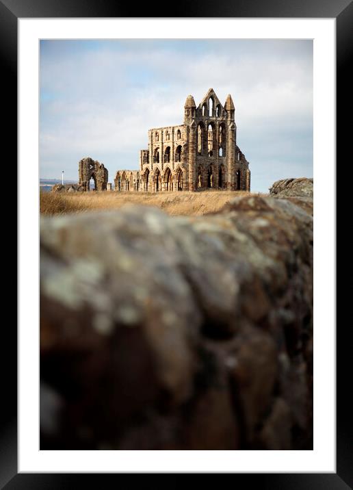 Whitby Abbey Framed Mounted Print by Neil Overy