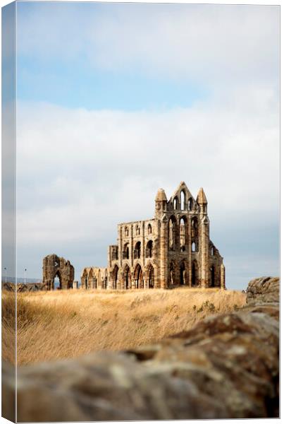 Whitby Abbey Canvas Print by Neil Overy