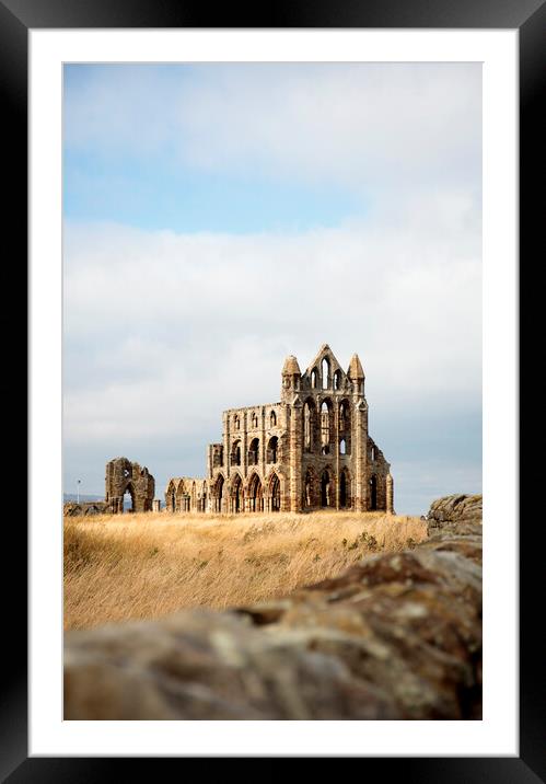 Whitby Abbey Framed Mounted Print by Neil Overy