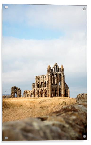 Whitby Abbey Acrylic by Neil Overy