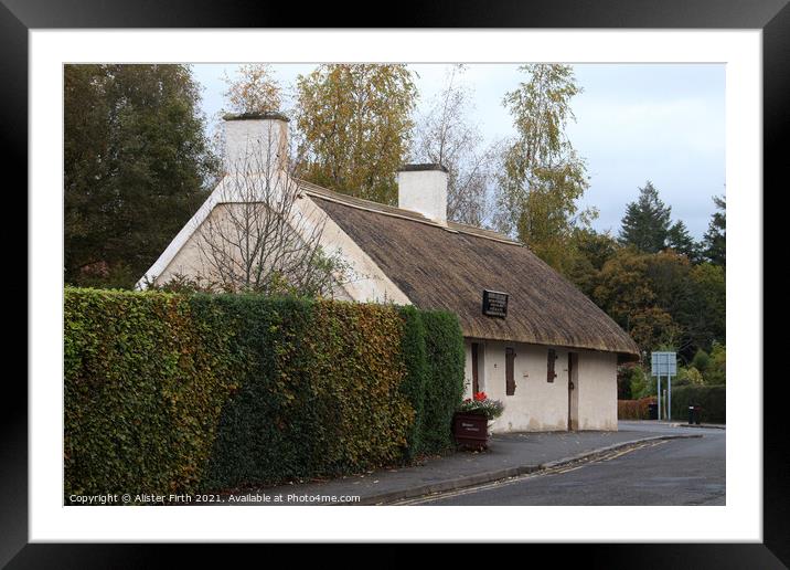 Burns Cottage, Alloway, Scotland Framed Mounted Print by Alister Firth Photography