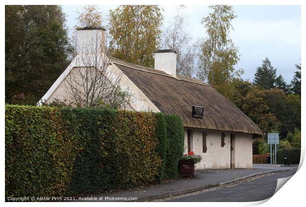 Burns Cottage, Alloway, Scotland Print by Alister Firth Photography